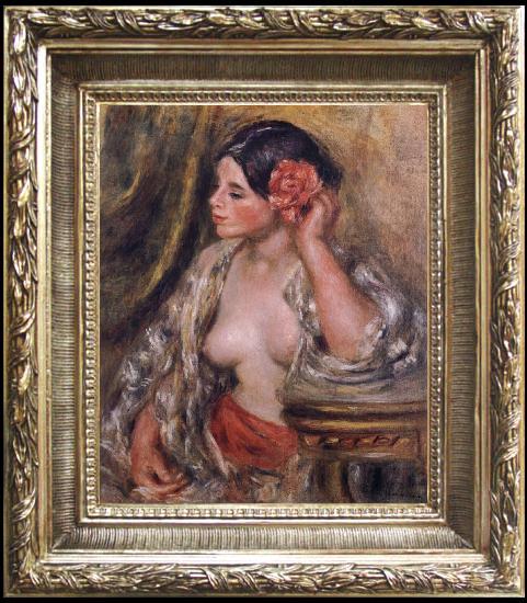 framed  Pierre-Auguste Renoir Gabrielle a Sa Coiffure, Ta021s